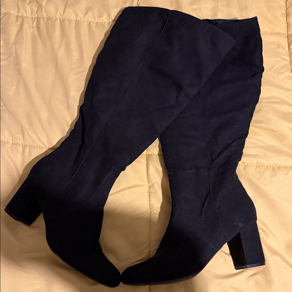 Torrid Wide Calf Black Heeled Boots for Women